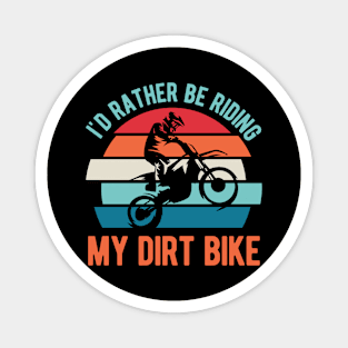 Funny Dirt Bike Biking Magnet